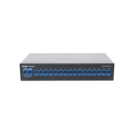 e-Lighten Splitter Pasivo 2/16, Puertos PON SC/UPC, Frecuencias soportadas de 1260nm a 1650nm con hasta 500 mW de Potencia de En
