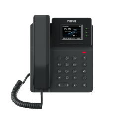 Teléfono IP empresarial para 4 líneas SIP con pantalla LCD de 2.4 pulgadas a color, Opus y conferencia de 6 vías, PoE.