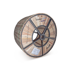 Carrete de 4 km de Fibra Óptica (ADSS) G.652D Armada Anti roedor, Dieléctrica, Monomodo 6 Hilos, Span 200 (Para instalaciones 