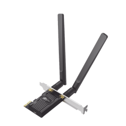 Adaptador PCIe inalámbrico doble banda AX1800 Mbps / Seguridad Inalámbrica WPA3 /Antena de alta ganancia / Tecnología MU-MUMO