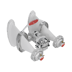 Antena Sectorial Asimétrica de 90° 4900 - 7125 MHz, 15 dBi con soporte mejorado, listas para TwisPort sin pérdida