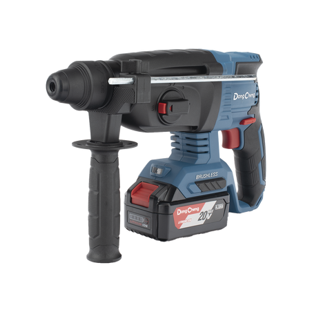 Martillo Perforador Inalámbrico SDS-PLUS 20V / Motor Brushless / 3 Modos Taladro Percusión Demolición / 2.7 J Energía de Imp