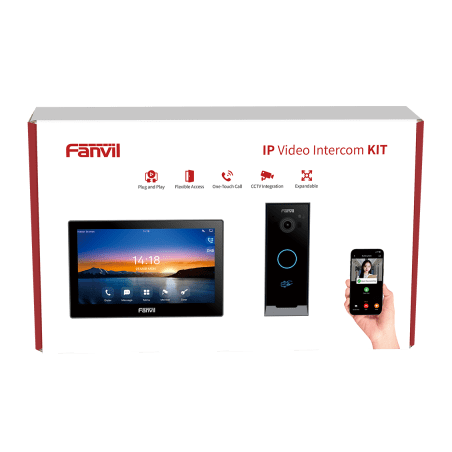 Kit Videoportero IP / Estación Interior i504W + Frente de Calle i60 / Pantalla Táctil 7" HD / Videollamadas H.264/H.265 / Wi-F