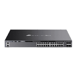Switch Omada L3 SDN Administrable / 24 puertos PoE af/at Gigabit y 4 puertos SFP+ / Presupuesto PoE 720W / Funciones RIP, VRRP, 