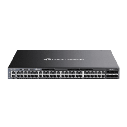 Switch Omada L3 SDN Administrable / 48 puertos Gigabit y 6 puertos SFP+ / Presupuesto PoE 1440 W / Funciones RIP, VRRP, Servidor