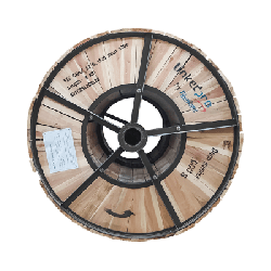 Carrete de 4 Km Fibra Óptica Aerea Figura 8 Armada Antirroedor G.652D, Monomodo de 12 Hilos, Exterior, Span 120