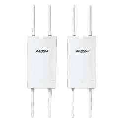 Kit de 2 Unidades del Punto de Acceso WiFi 6, PTMP Omnidireccional, Cobertura Hasta 300 m, Doble Banda Simultanea en 2.4 y 5 GHz