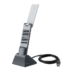 Adaptador USB Wireless Wi-Fi 6 / AX3000 (2402 Mbps + 574 Mbps) / Antenas de Alta Ganancia / USB 3.0 / Baja Latencia Gaming / WPA
