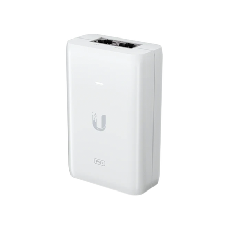 Adaptador PoE Ubiquiti (48 VDC, 0.65A) puerto Gigabit, ideal para equipos UniFi