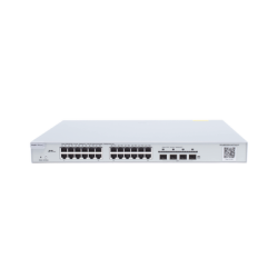 Switch Administrable PoE Capa 2+ Plus, con 24 puertos Gigabit PoE 802.3af/at + 4 SFP+ para fibra 10Gb, gestión gratuita desde l