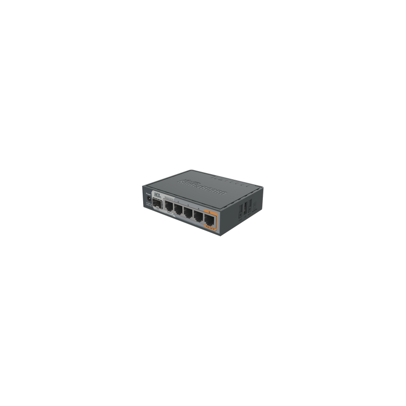 (hEX S) Router Dual Core, 5 puertos Gigabit, 1 Puerto SFP, PoE in, PoE Out