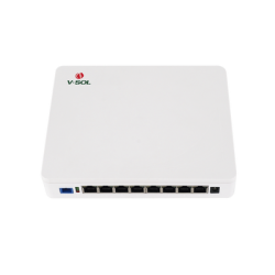 ONU Dual EPON/GPON / 8 Puertos PoE 802.3at Gigabit / Wi-Fi Doble banda 2.4 y 5 GHz / 1 Puerto SC/UPC