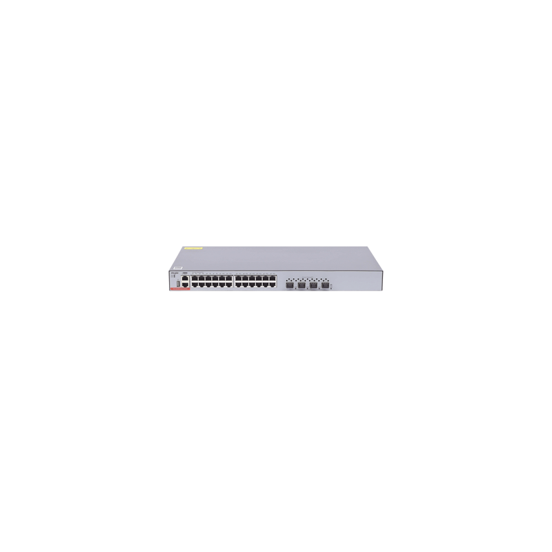 Switch Administrable Capa 3 con 24 puertos Gigabit + 4 SFP+ para fibra 10Gb, gestión gratuita desde la nube.