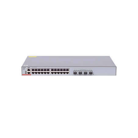 Switch Administrable Capa 3 con 24 puertos Gigabit + 4 SFP+ para fibra 10Gb, gestión gratuita desde la nube.