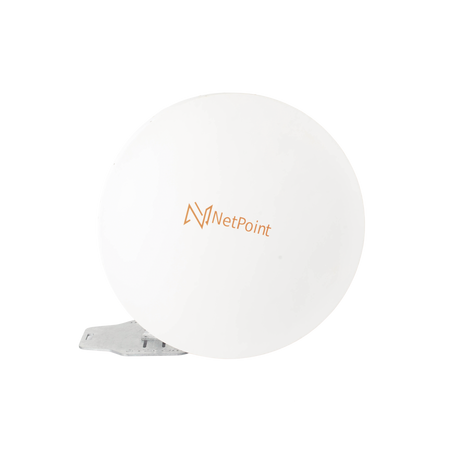 Antena de parabola profunda, blindada, con supresión al ruido de 4 ft, 4.9-6.4 GHz, Ganancia 37 dBi con SLANT de 45 ° y 90 °,