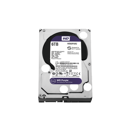 Disco Duro PURPLE de 6TB / 3 AÑOS DE GARANTÍA / Para Videovigilancia