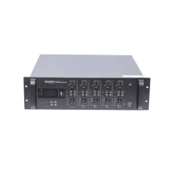 Mezclador Amplificador de Audio - 4 zonas de 240W RMS Hasta 960W | 4 Canales | 5 Entradas | MP3 Tuner USB/SD | 1 Entrada de Micr