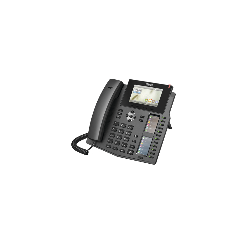 Teléfono IP empresarial para 20 líneas SIP, Voz HD, 3 Pantallas LCD a Color, 12 teclas BLF, PoE
