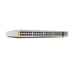 Switch PoE+ Stackeable Capa 3, 48 puertos 10/100/1000 Mbps + 4 puertos SFP+ 10 G, 370 W, fuente redundante