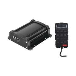 Sirena Vehicular de 100W de Potencia Con Controlador Unimando, Micrófono, Control de Tonos y Patrones de destello de Barras de 