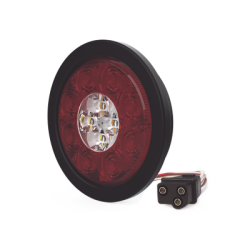 Plafón Circular de 5.4" Para Camiones de Transporte, 16 LED Ultra Brillantes, Color Rojo/Claro/Ambar