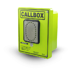 Callbox HD Series / Intercomunicador Bidireccional / 800mW-2W Potencia Transmisión / Audio Ajustable / Enclosure Fibra de Vidri
