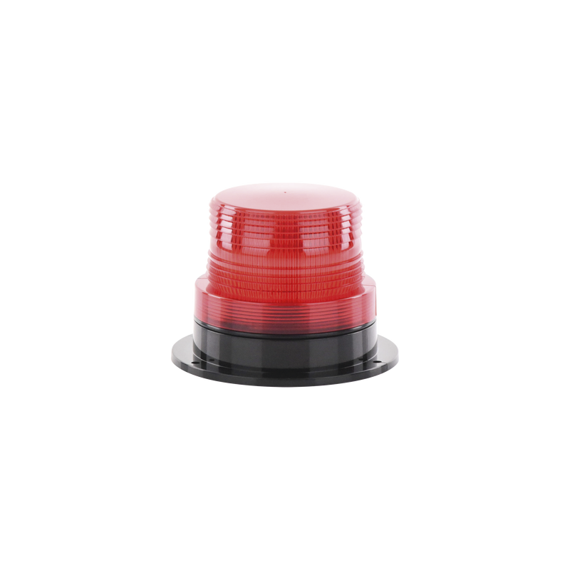 Burbuja Brillante de Larga Vida Útil, con 8 LEDs Color Rojo, Domo Rojo, 110 Vca