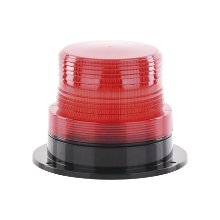 Burbuja Brillante de Larga Vida Útil, con 8 LEDs Color Rojo, Domo Rojo, 110 Vca