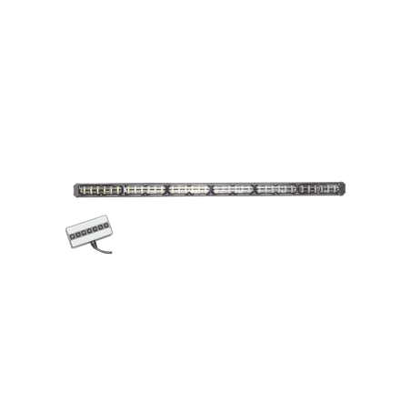 Barra de luz de advertencia de 6 Módulos de 6 LED, 30 Pulgadas, Ambar