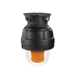 Luz de Advertencia LED color Ámbar a prueba de explosión para uso en Clase I, Div. I, Grupos C y D Clase I, Div. 2, Grupos A, 