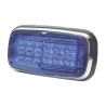 Luz de advertencia 8 X 4", Color Azul, IP67, SAE, Ideal para Ambulancias