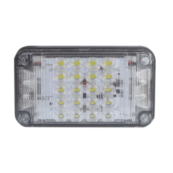 Luz de Advertencia de 7X4", Color Claro, Con Luces de Trabajo, Ideal para Ambulancias