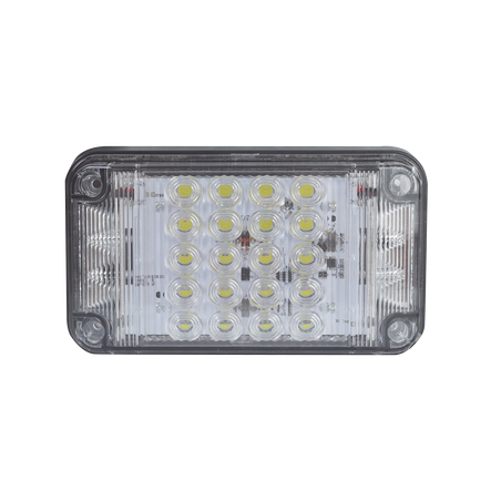 Luz de Advertencia de 7X4", Color Claro, Con Luces de Trabajo, Ideal para Ambulancias