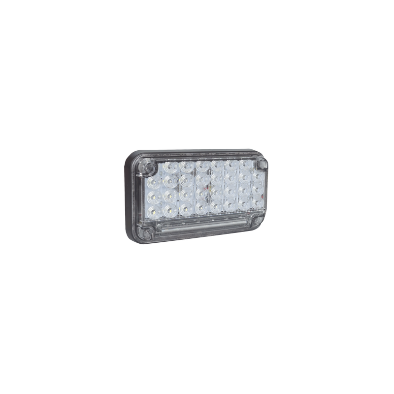 Luz de Advertencia de 7X4", Color Claro, Con Luz de Trabajo, Ideal para Ambulancias