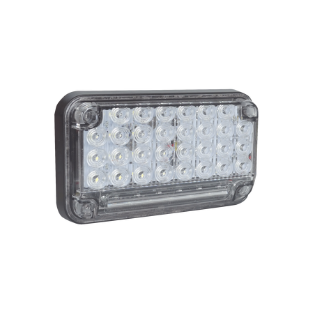 Luz de Advertencia de 7X4", Color Claro, Con Luz de Trabajo, Ideal para Ambulancias