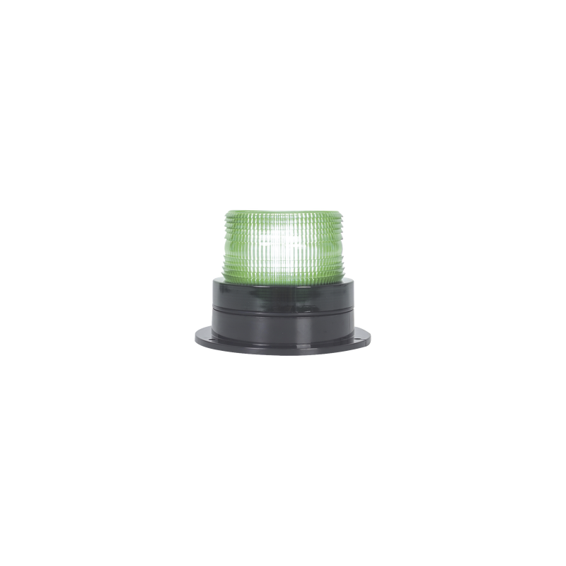 Burbuja Brillante de Larga Vida Útil, con 8 LEDs Color Verde, Domo Verde, 110 Vca