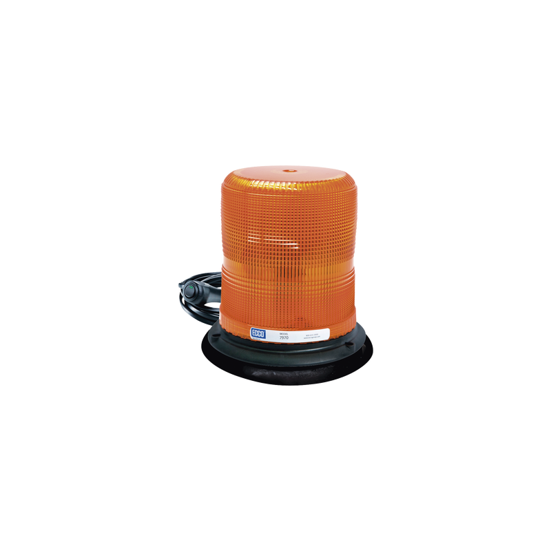 Baliza LED color ámbar con montaje magnético de succión DE 7" de altura