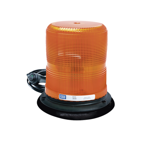 Baliza LED color ámbar con montaje magnético de succión DE 7" de altura