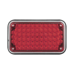 Luz de Advertencia de 6X4", Color Rojo, Ideal para Ambulancias