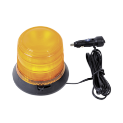 Burbuja Brillante de 6 LEDs, Color Ámbar con Montaje Magnético