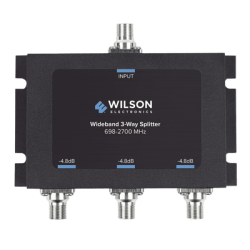 Divisor de potencia de 3 vías para la distribución de señal a tres antenas de servicio | 4.8 dB de pérdida por puerto | Cone