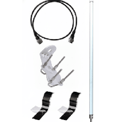 Antena LoRa Exterior Omnidireccional / 5dBi / Frecuencia 860-930 MHz / IP67 / Resistencia al Viento 200 km/h / Kit de Montaje en