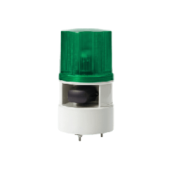Luces de advertencia color Verde con sirena incorporada con 5 tonos máx. 105 dB en 110 VCA