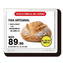 Etiqueta Electrónica ESL 5.8" EPD Matriz de Puntos / Resolución 648x480 Pixels / 4 Colores (Negro Blanco Rojo Amarillo) / BLE 