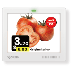 Etiqueta Electrónica de Estante ESL 4.2 Pulgadas / Pantalla EPD Matriz de Puntos 400x300 píxeles / 4 Colores (Negro, Blanco, R