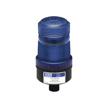 Mini baliza de LED color azul montaje permanente SAE Clase III