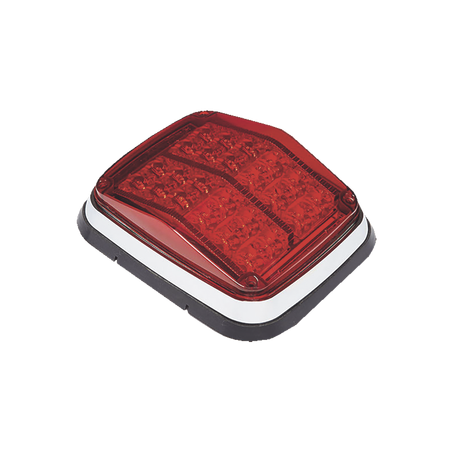 Luz de advertencia de 8 X 6", Color Rojo, SAE, IP67, Ideal para Ambulancias