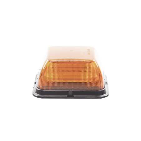 Baliza LED Cuadrada, base de polipropileno reforzado, perfil medio, 12-24 VCC, 24 patrones de destellos, ámbar