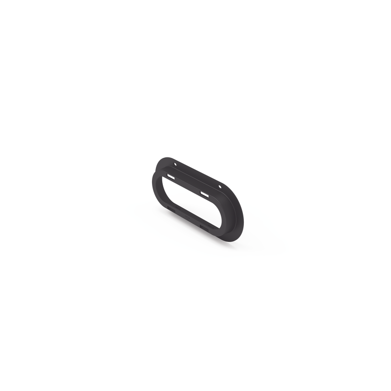 Brida de policarbonato, Color Negro, Accesorio para plafón Serie ED3060