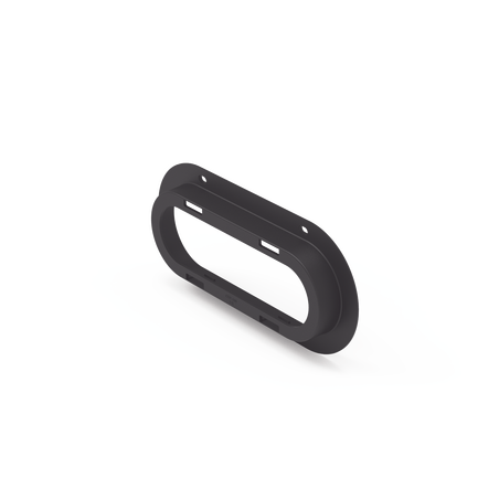 Brida de policarbonato, Color Negro, Accesorio para plafón Serie ED3060